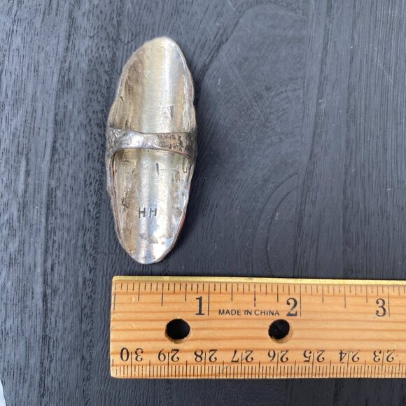 NAVAJO Helen Harrison Signed Sterling Silver Handmade RING (Size 7) Vintage 2.5” - Picture 10 of 12